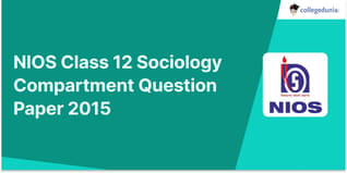 NIOS Class 12 Sociology Compartment Question Paper 2015 with Answer Key